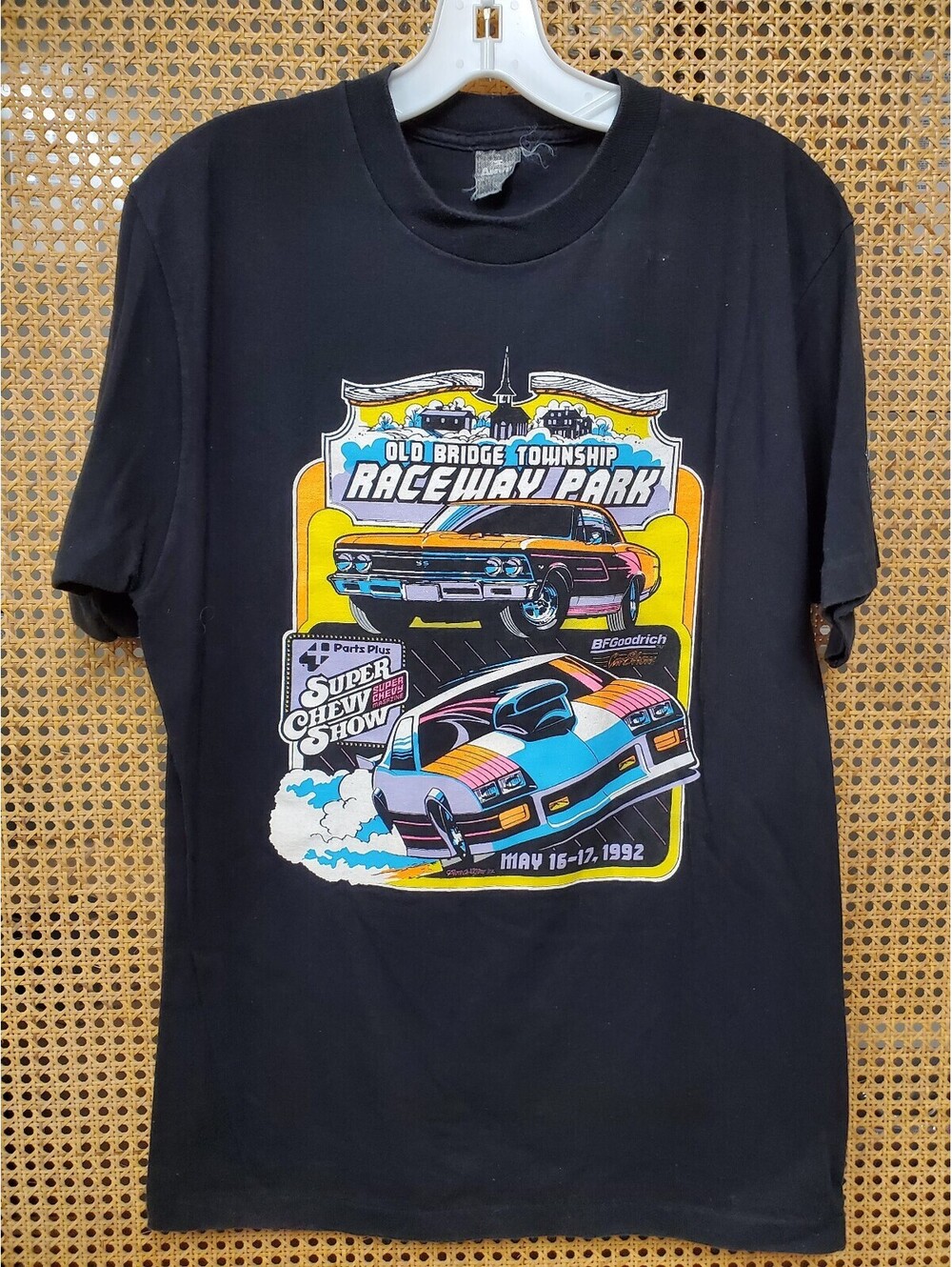 Vintage 1992 Super Chevy Show T-Shirt Old Bridge Township Raceway Graphic Tee